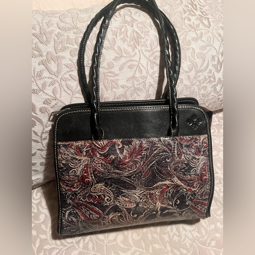 Patricia Nash Paris Paisley Satchel - Picture 2 of 6